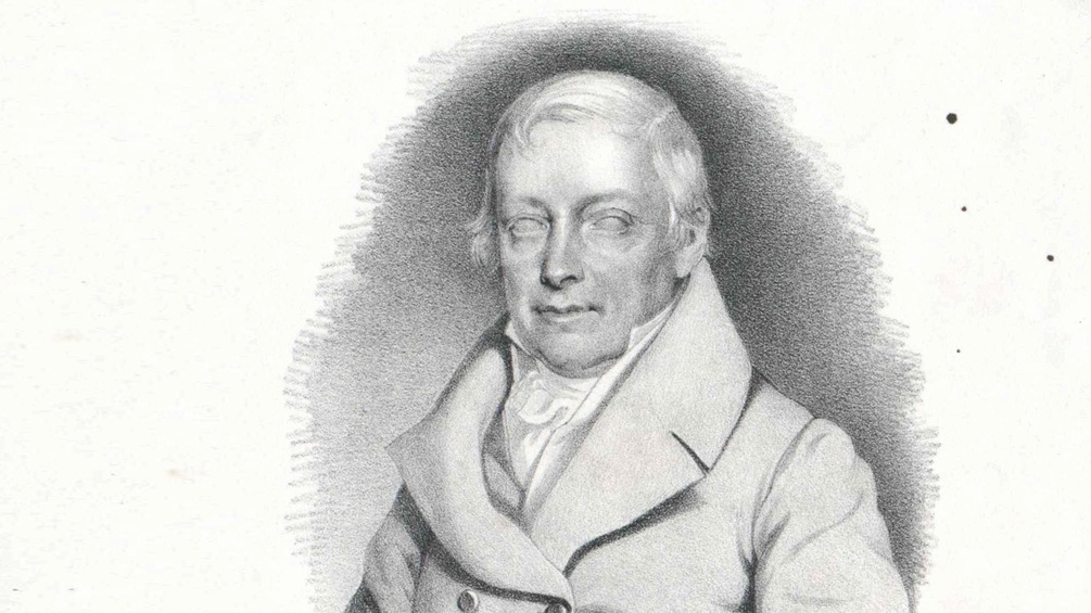 Joseph Edler von Eybler, Lithographie von Johann Stadler, 1846