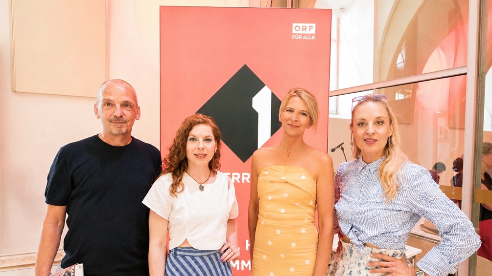 Stefan Cordes, Teresa Vogl, Julia Zarbach und Lilian Klebow