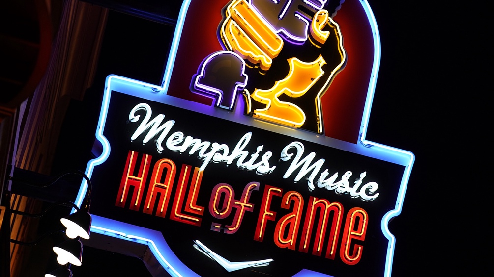 Hall-of-Fame-Leuchtschild in Memphis
