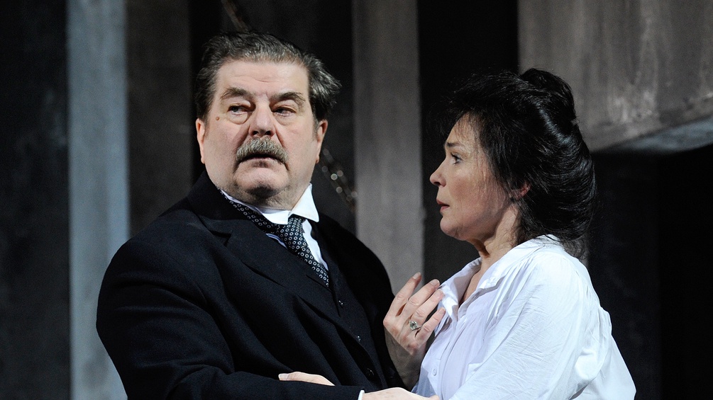 Julia Stemberger und Erwin Steinhauer am Theater in der Josefstadt, 2014.