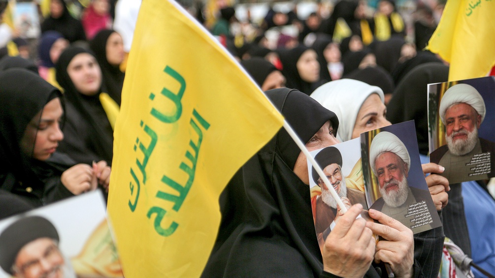 Pro-Hisbollah-Demonstrantinnen in Beirut