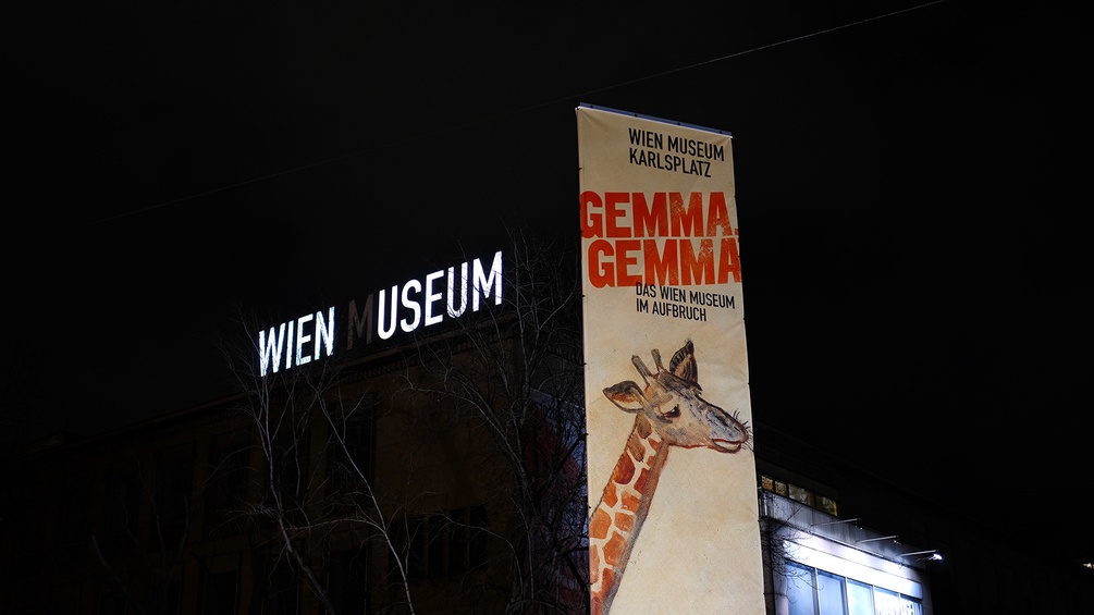 Wienmuseum bei Nacht