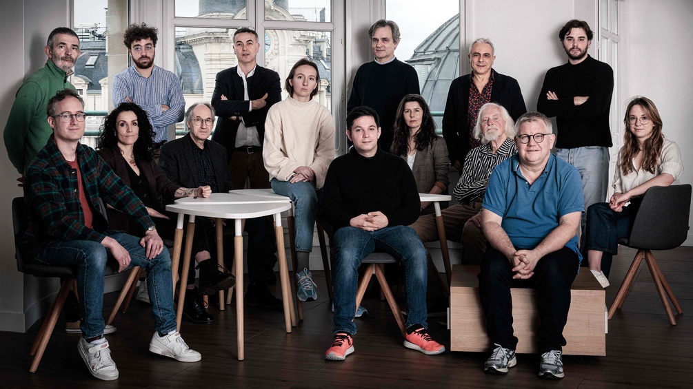 Charlie-Hebdo-Redaktion mit Philippe Lançon