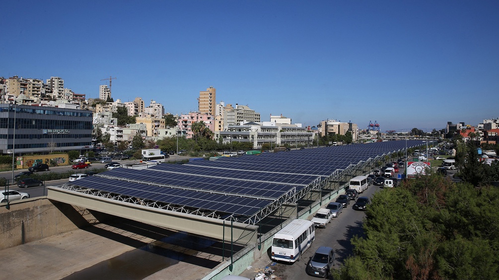 Photovoltaik im Libanon.