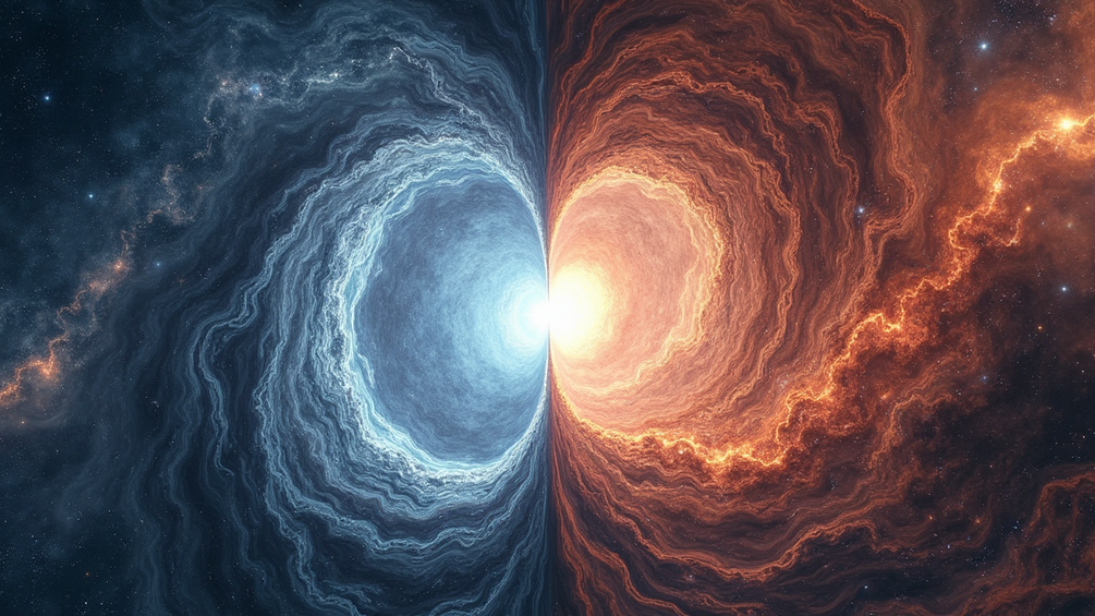 DALL-E KI-generiertes Bild: Spiegeluniversum