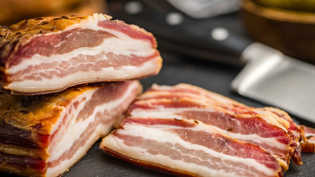 Gselchter Speck, Geselchtes