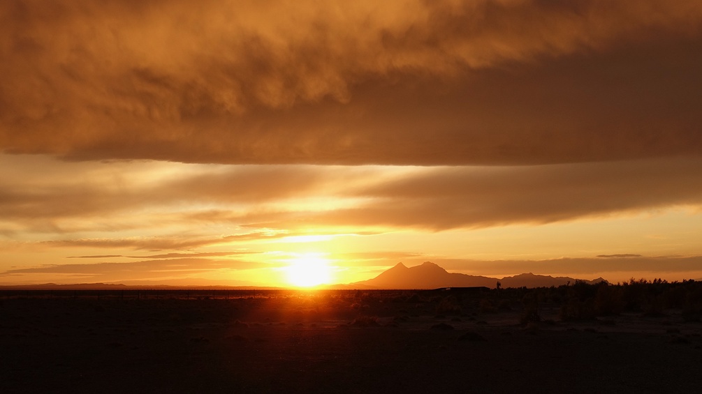 Sonnenuntergang Wüste Gobi