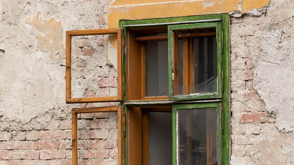Altes Fenster in Gramatneusiedl