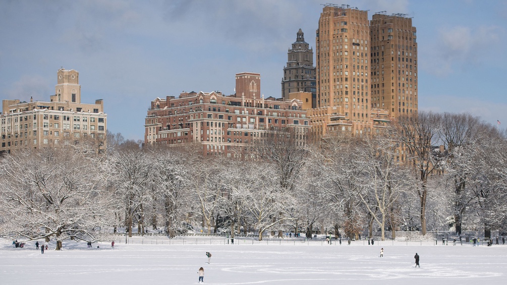 New Yorks Central Park im Winter