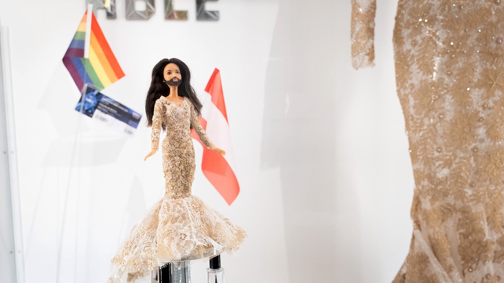Unstoppable! im hdgö: "Eurovision Song Contest als Zeitgeschichte", Ausstellungsansicht