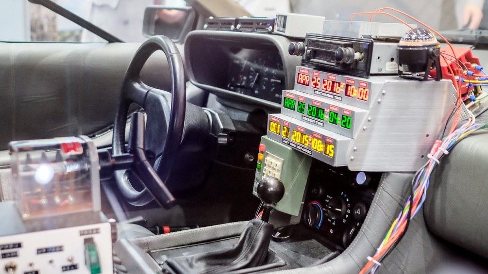 Das Auto von zurück in die Zukunft