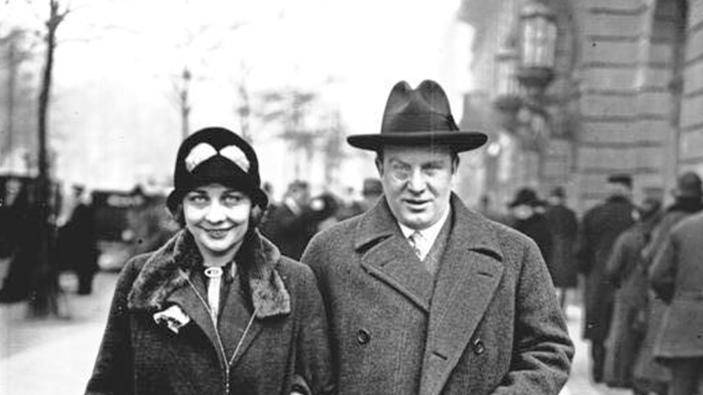 Richard Tauber und seine Frau.