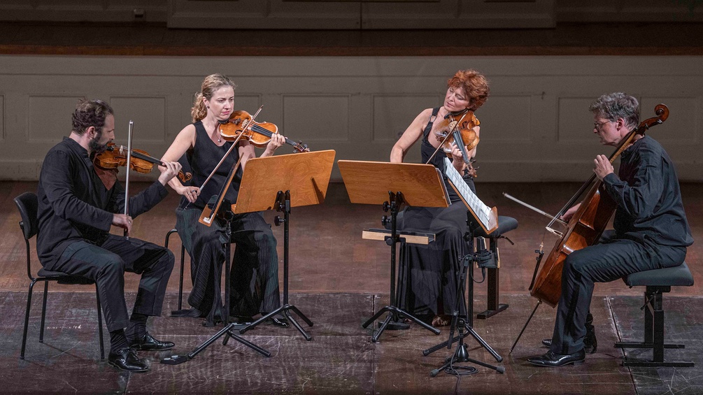 Gringolts Quartet 2026: Ilya Gringolts (Violine), Anahit Kurtikyan (Violine), Silvia Simionescu (Viola), Claudius Herrmann 