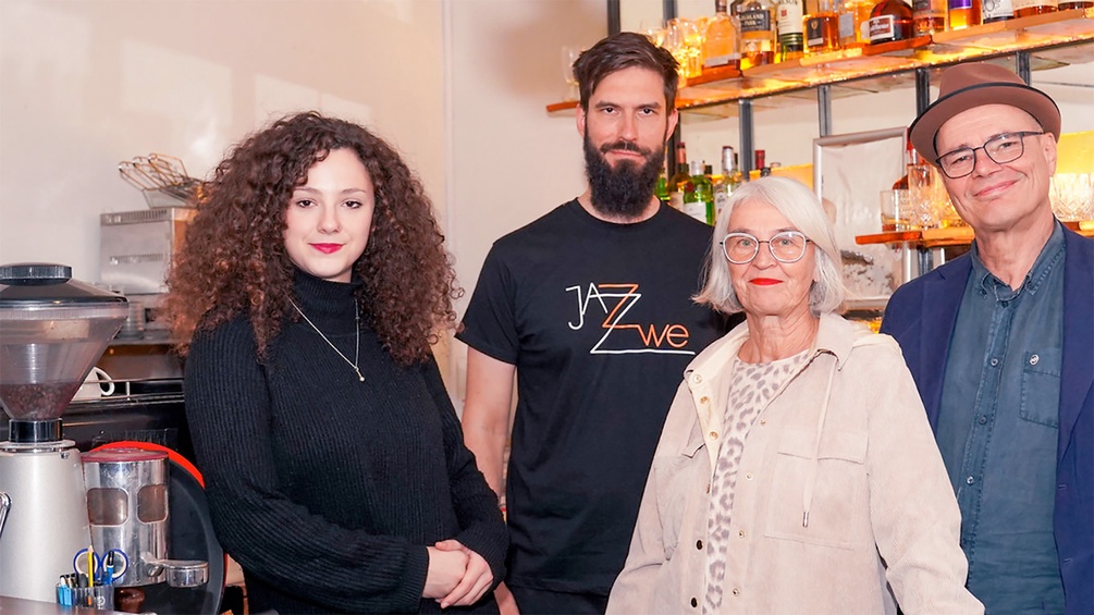 Jazzclub Zwe: Tanja Filipovic, Valentin Schuppich, Ulla Langthaler und Uli Langthaler