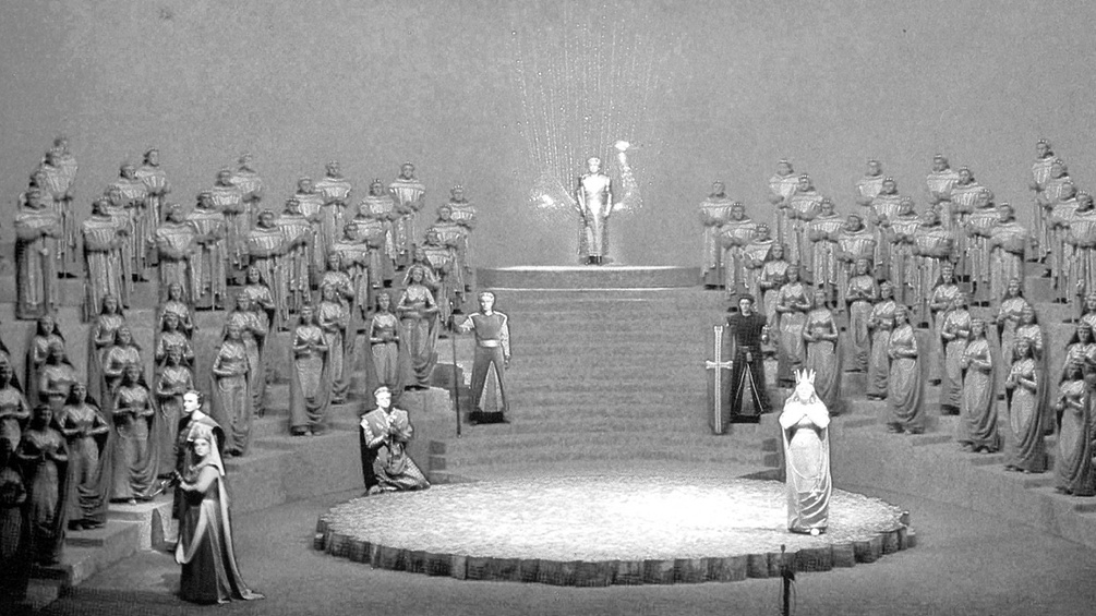Szene aus "Lohengrin", 1958