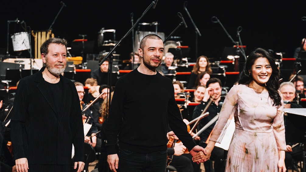 Brad Lubman (Leitung), Marko Nikodijević (Komponist), Anna Sohn (Sopran)