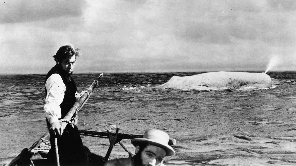 Der Schauspieler Gregory Peck als Kapitän Ahab in "Moby Dick", 1956.