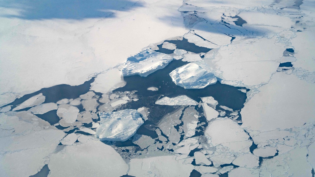 Schmelzendes Eis in der Diskobucht, Grönland