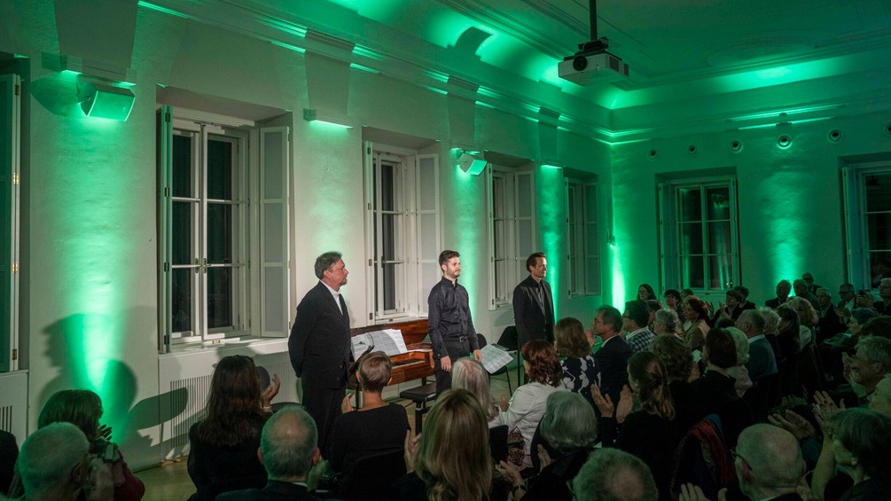 SALZBURGER FESTSPIELE/MARCO BORRELLI Georg Nigl (Bariton), Alexander Gergelyfi (Tafelklavier), August Diehl (Rezitation)