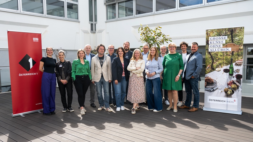 ORF/ANNA TILLER Ö1 Wein, Gruppenbild