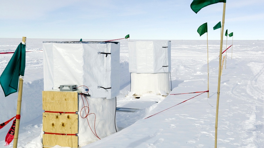 Ein Neutrino Observatorium am Nordpol.