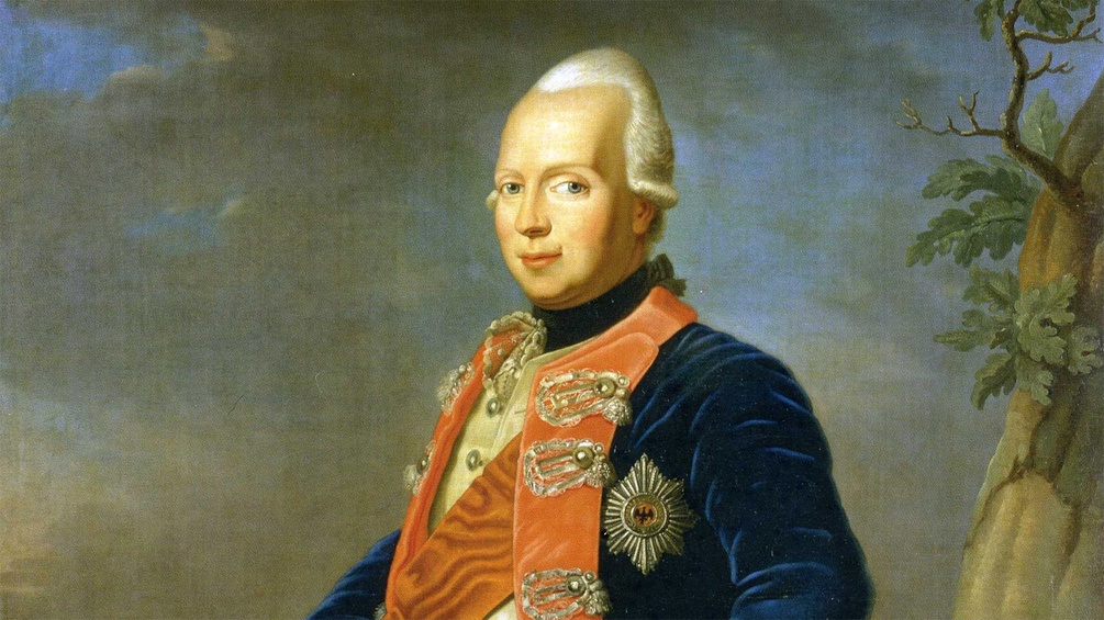 Friedrich Wilhelm II. als Prinz von Preußen, Gemäldeausschnitt, Frederic Reclam