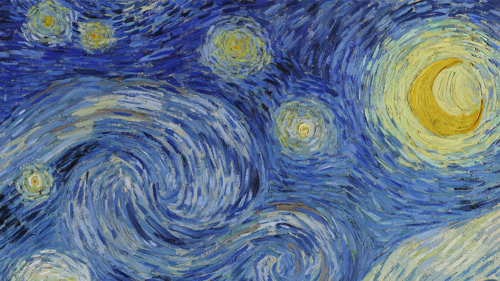 Vincent Van Gogh "Sternenhimmel" (Detail)