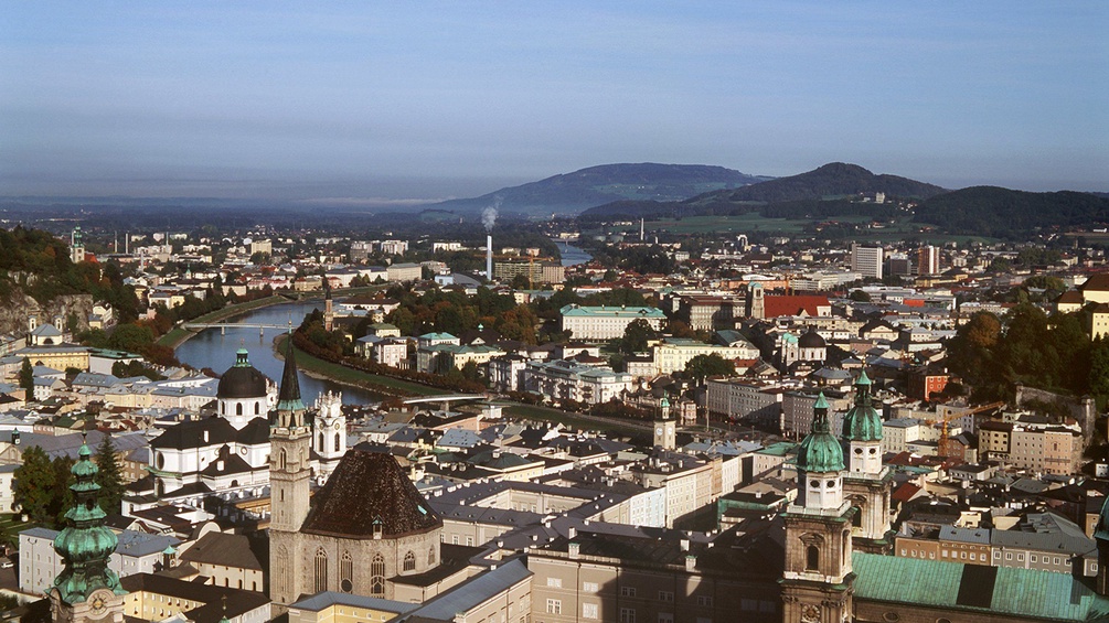 Ein Blick über Salzburg.