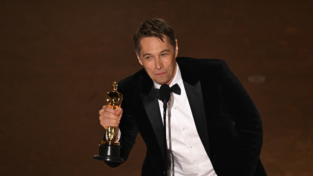 Sean Baker mit Oscar-Statue