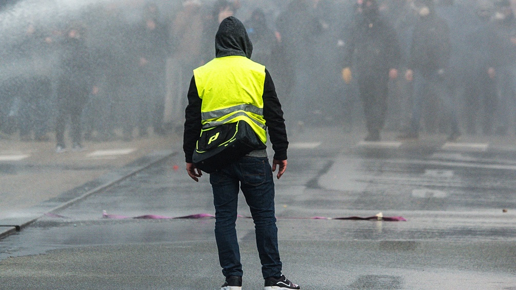 APA/AFP/LOIC VENANCE Ein Gelbwesten-Demonstrant
