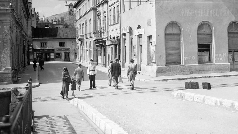 Kreuzung in Sarajevo, 1947
