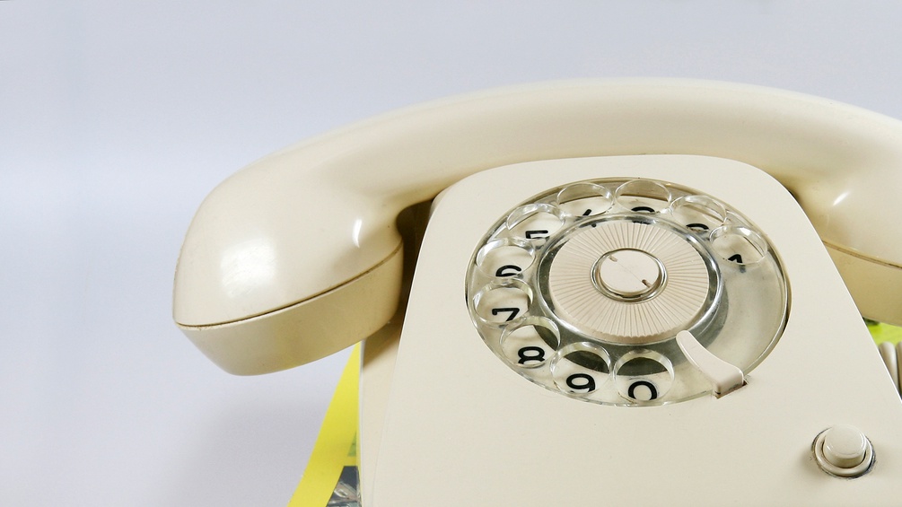 Altes Wählscheibentelefon