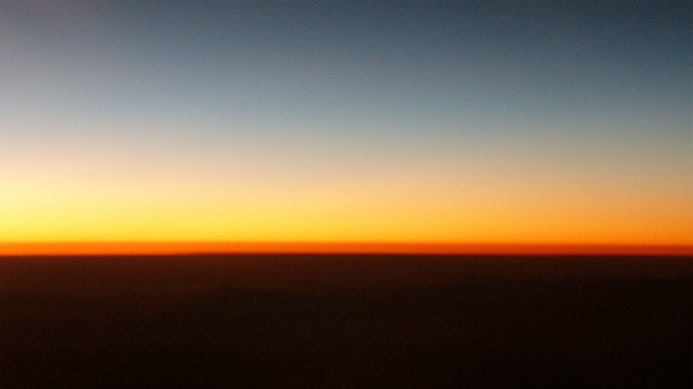 Sonnenuntergang oder -aufgang