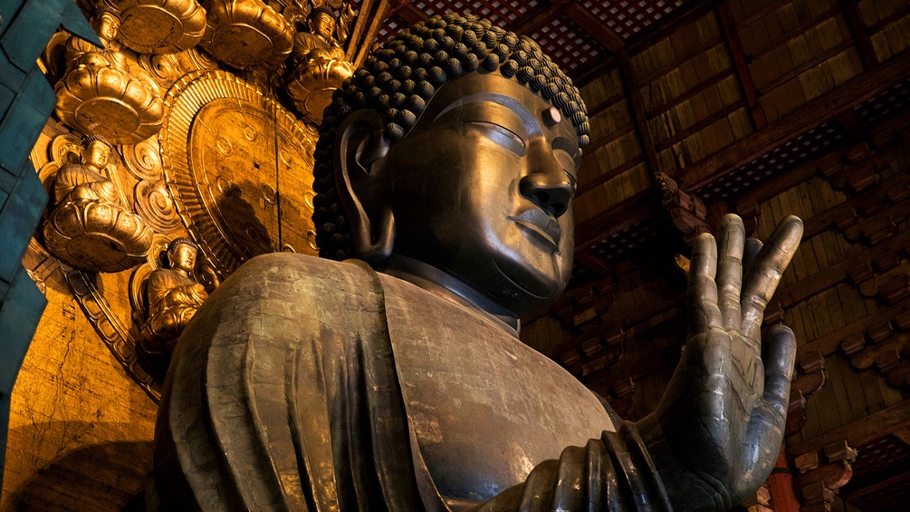 Die große Buddahstatue des Todaiji Tempels