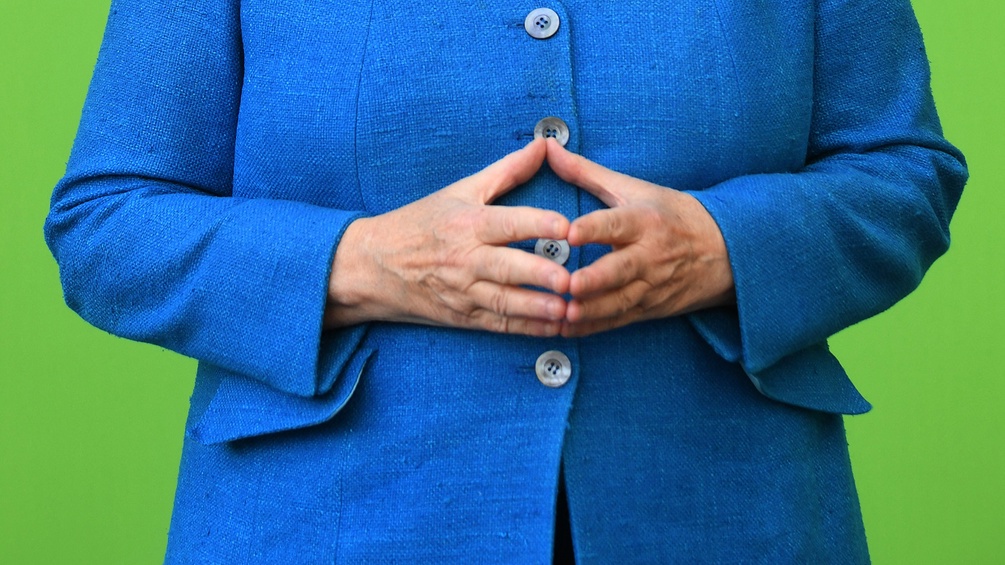 Hände von Angela Merkel