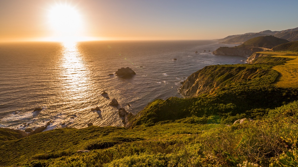 Pacific Coast Highway: Sonnenuntergang