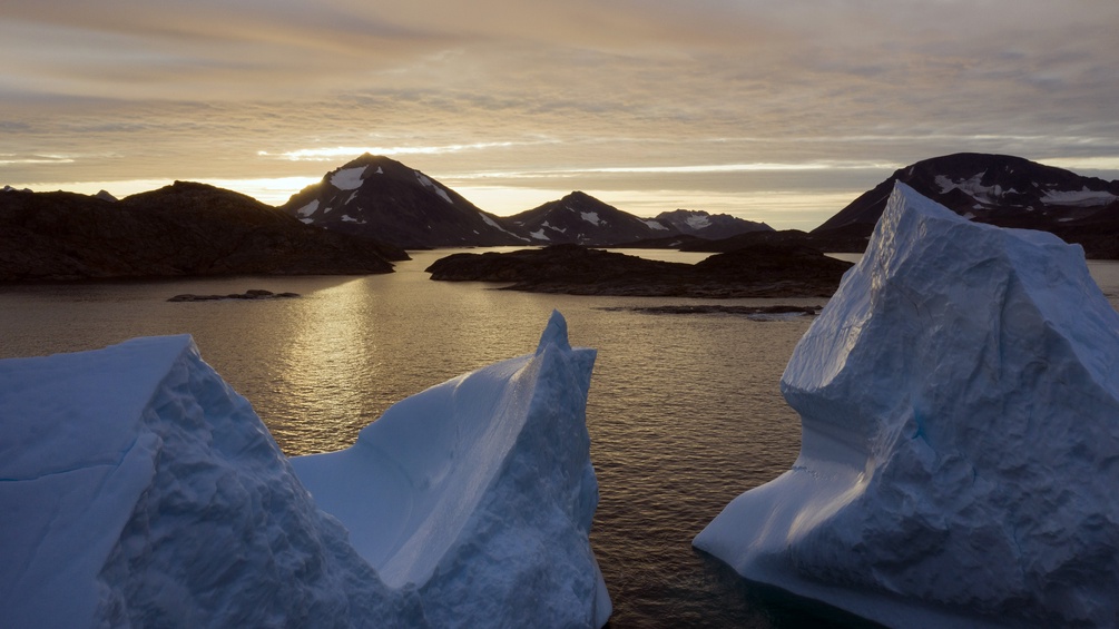 Eisberge in der Nähe von Kulusuk, Grönland