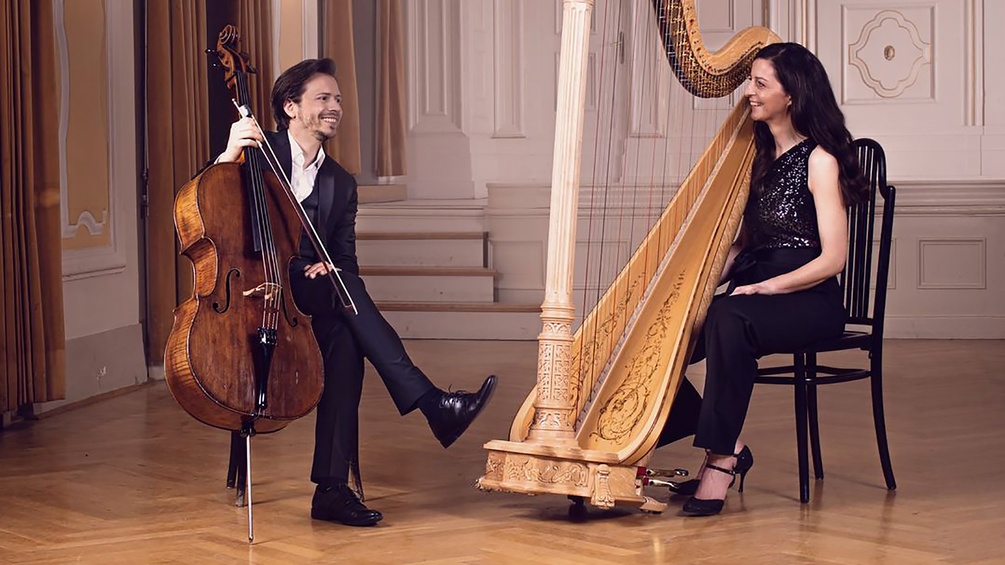 Silke Aichhorn (Harfe), Mathias Johansen (Violoncello) 