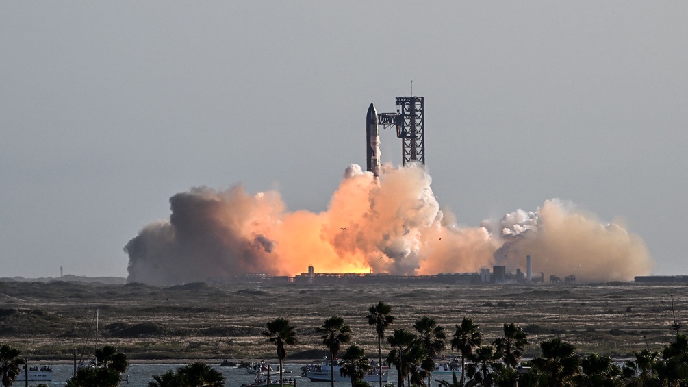 SpaceX-Raumschiff, Starbase nähe Boca Chica, Texas