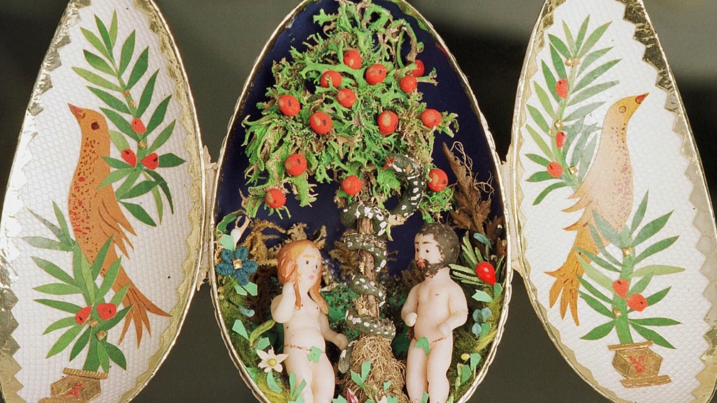 Das Eingerichtei von Gitta Schuder aus Schweit zeigt Adam und Eva.