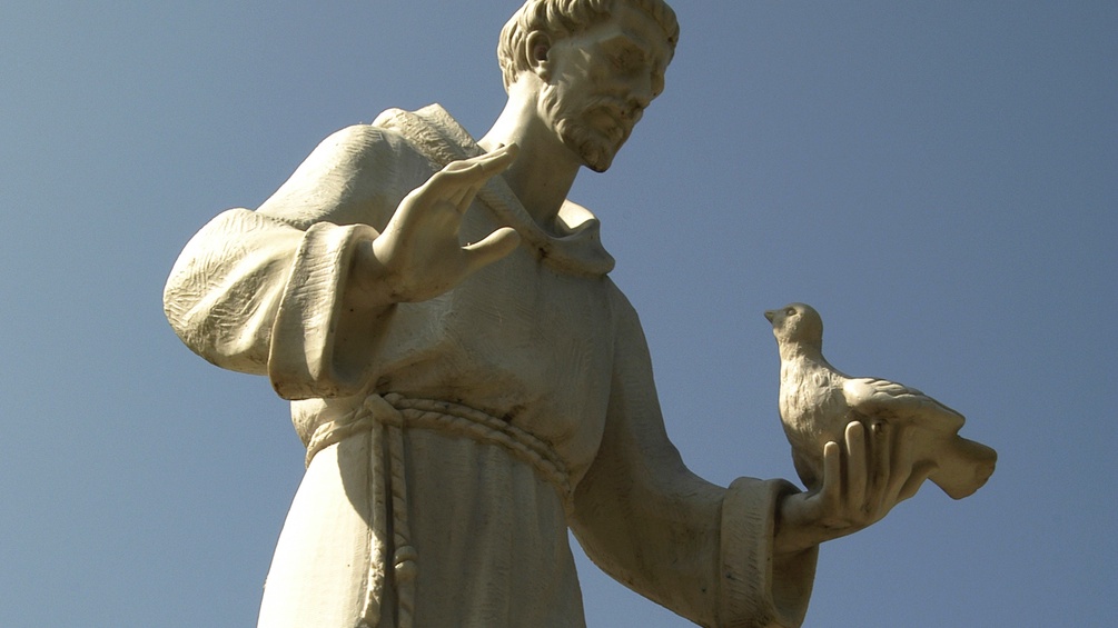 Statue von Franz von Assisi