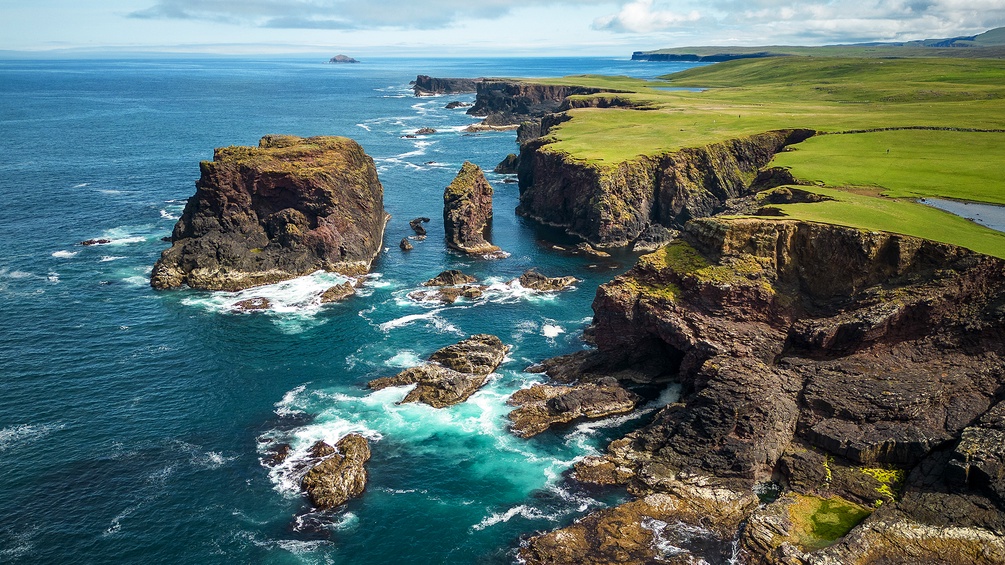 Steilküste der Shetlands