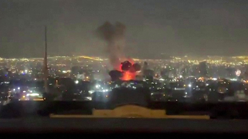 Videostill einer Explosion in Teheran