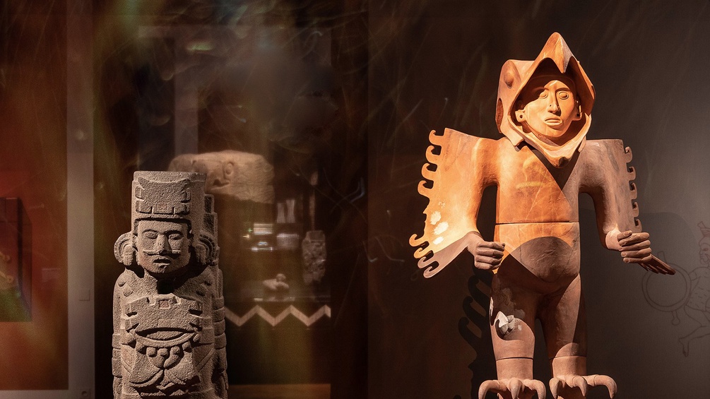Ausstellungsansicht Azteken