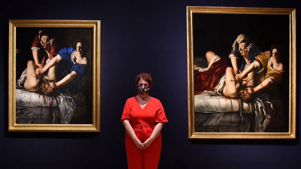 Artemisia Gentileschi: Ausstellungsansicht
