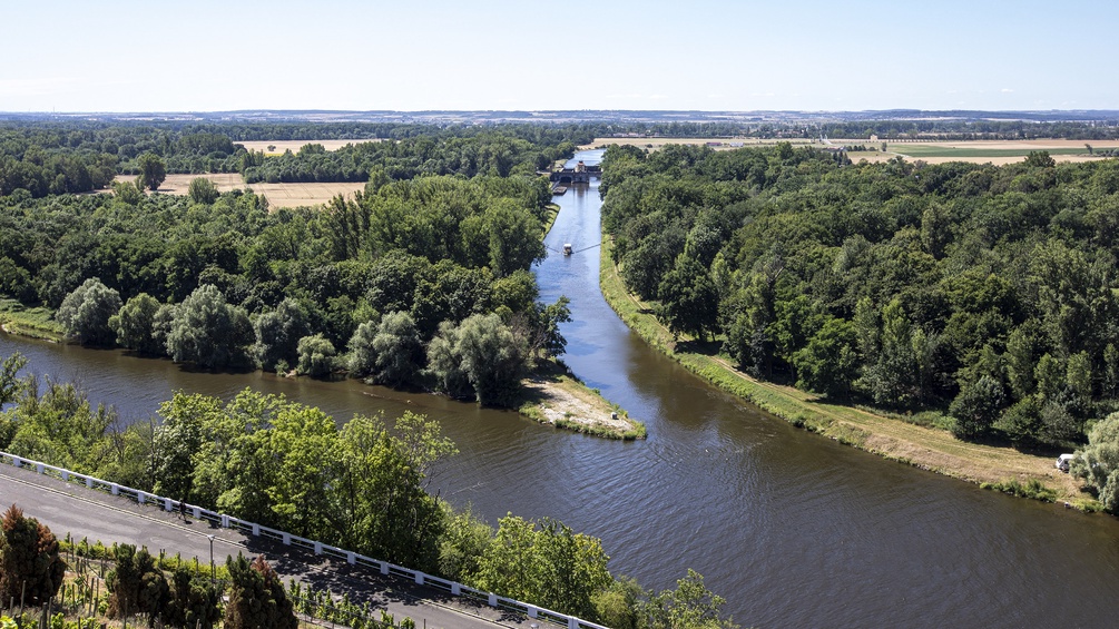 Melnik: Elbe und Moldau