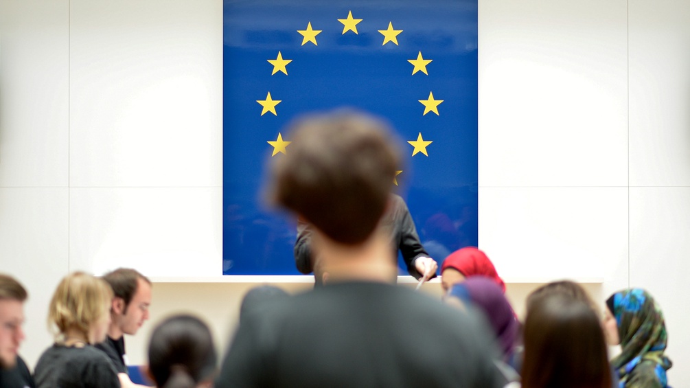 Junge Wähler im Haus der Europäischen Union 