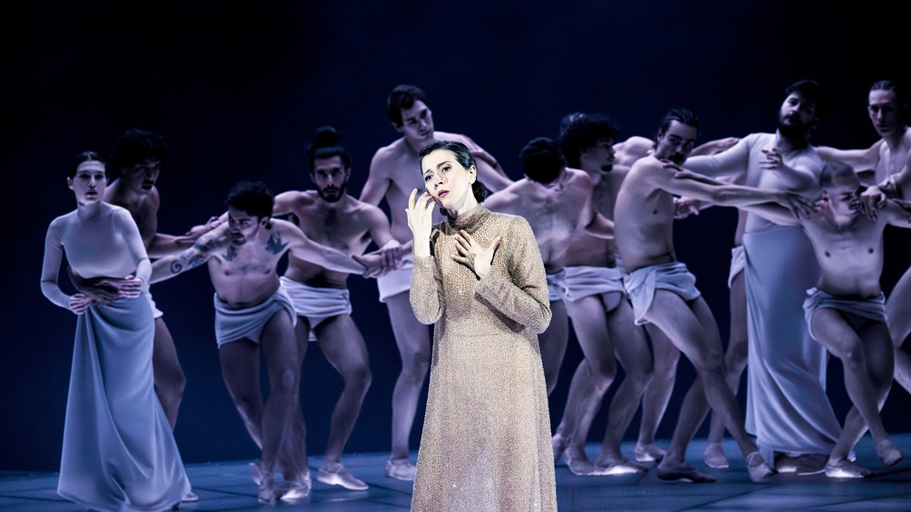 Maria Stuarda 2025: Lisette Oropesa (Maria Stuarda), Nino Gotoshia (Anna Kennedy)