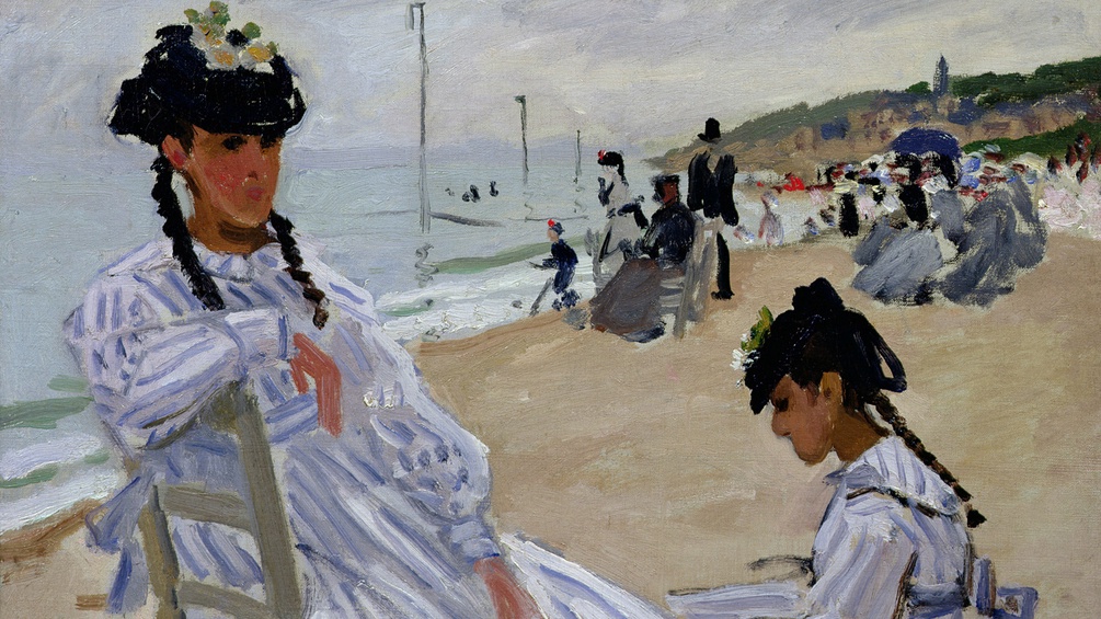 Claude Monet, Am Strand von Trouville, 1870