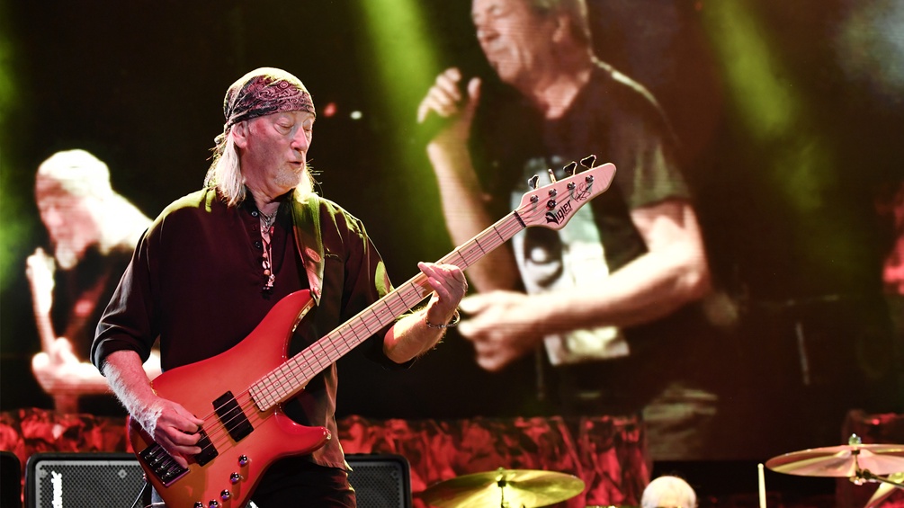 Deep Purple währrend ihrem Auftritt in Wien